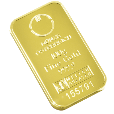 100 Gram Gold Münze Österreich Investičná zlatá tehlička