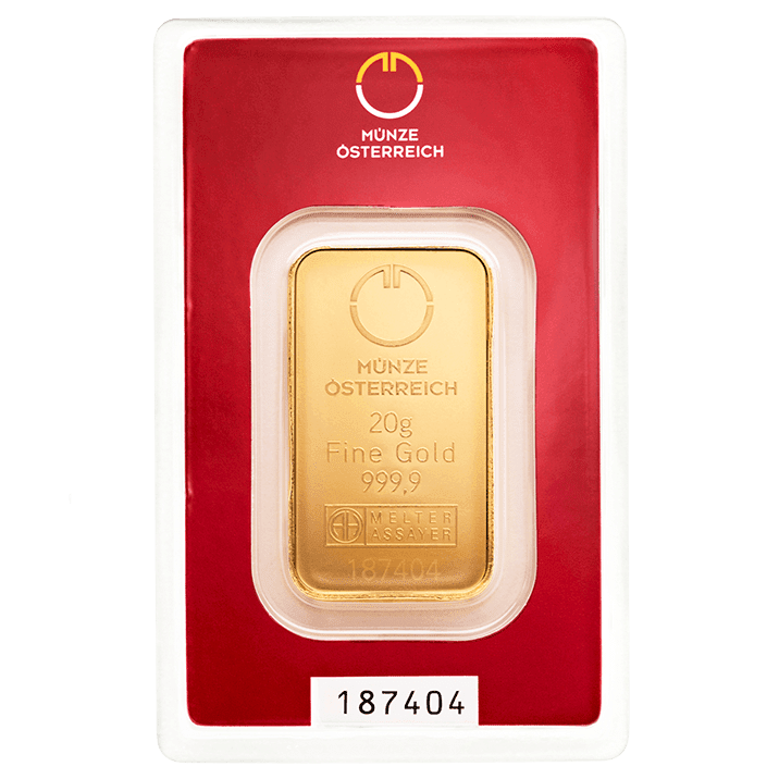 20 Gram Gold Münze Österreich Investičná zlatá tehlička